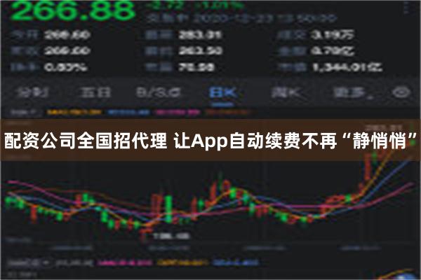 配资公司全国招代理 让App自动续费不再“静悄悄”