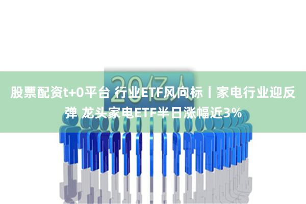   股票配资t+0平台 行业ETF风向标丨家电行业迎反弹 龙头家电ETF半日涨幅近3%