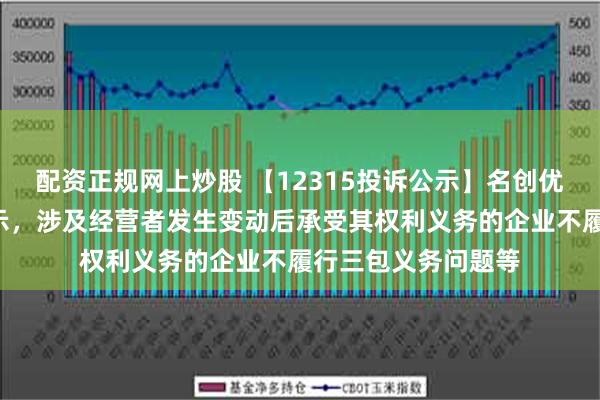 配资正规网上炒股 【12315投诉公示】名创优品新增5件投诉公示，涉及经营者发生变动后承受其权利义务的企业不履行三包义务问题等