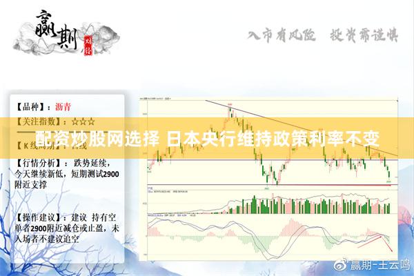 配资炒股网选择 日本央行维持政策利率不变